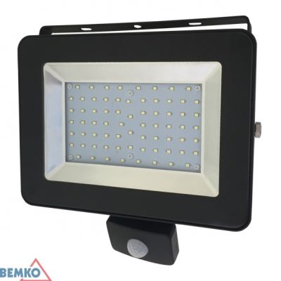 BEMKO NAŚWIETLACZ LED SMD LOFOT   50W 6000K 4300LM IP65 CZARNY CZ. PIR C65-S-LFS-050BL-6K (S-C65-S-LFS-050BL-6K)